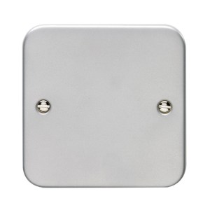 EUROLITE® Utility Single Blank Plate - Grey