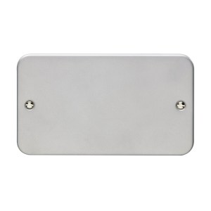 EUROLITE® Utility Double Blank Plate - Grey