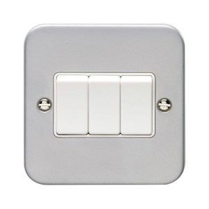 EUROLITE® Utility 3 Gang Switch - Grey
