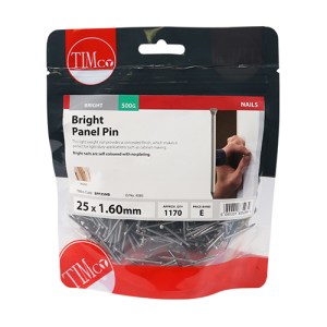 TIMCO Panel Pins Bright - 25 x 1.60