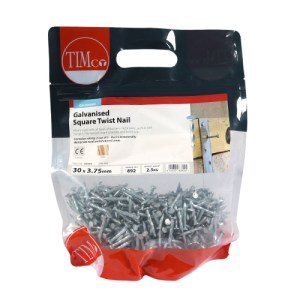 TIMCO Square Twist Nails Galvanised - 30 x 3.75