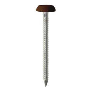 TIMCO Polymer Headed Nails A4 Stainless Steel Mahogany - 50mm