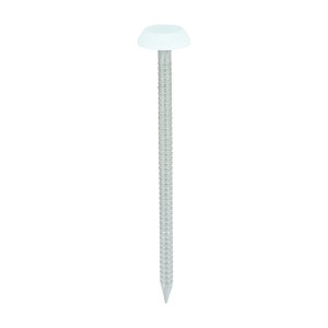 TIMCO Polymer Headed Nails A4 Stainless Steel White - 65mm