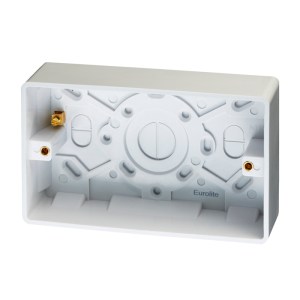 EUROLITE® Enhance White Plastic Pattress Box - White (White)