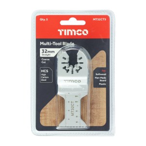 TIMCO Multi-Tool Coarse Cut Blades For Wood Carbon Steel - 32mm