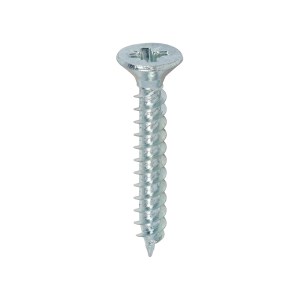 TIMCO Twin-Threaded Countersunk Silver Woodscrews - 7 x 1