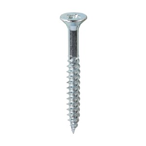 TIMCO Twin-Threaded Countersunk Silver Woodscrews - 12 x 2