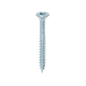 TIMCO Twin-Threaded Countersunk Silver Woodscrews - 6 x 1 1/4