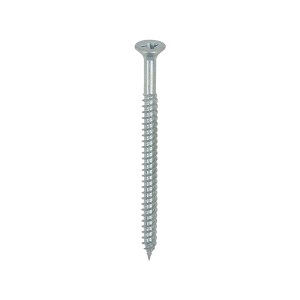 TIMCO Twin-Threaded Countersunk Silver Woodscrews - 8 x 2 1/2
