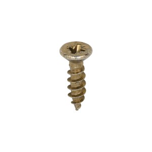 TIMCO Classic Multi-Purpose Reduced Head Countersunk Gold Piano Hinge Woodscrews - 3.0 x 12