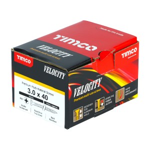 TIMCO Velocity Premium Multi-Use Countersunk Gold Woodscrews - 3.0 x 40