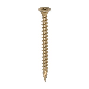 TIMCO C2 Strong-Fix Multi-Purpose Premium Countersunk Gold Woodscrews - 5.0 x 60