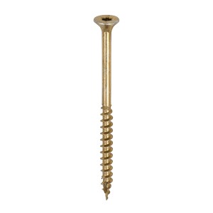 TIMCO C2 Clamp-Fix Multi-Purpose Premium Countersunk Gold Woodscrews - 5.0 x 75
