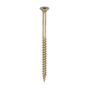 TIMCO C2 Clamp-Fix Multi-Purpose Premium Countersunk Gold Woodscrews - 5.0 x 80