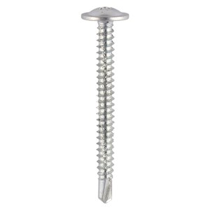 TIMCO Baypole Screws Wafer Flange PH Self-Drilling Point Zinc - 4.8 x 70