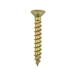 TIMCO Classic Multi-Purpose Reduced Head Countersunk Gold Piano Hinge Woodscrews - 3.0 x 20