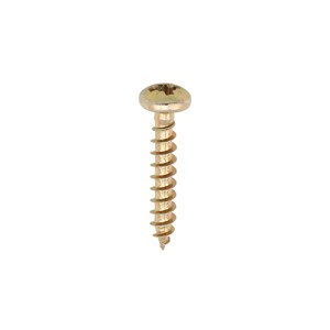 TIMCO Classic Multi-Purpose Pan Head Gold Woodscrews - 3.5 x 12