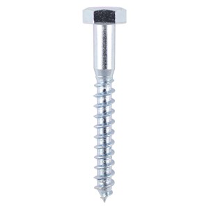 TIMCO Coach Screws Hex Head Silver - 10.0 x 160