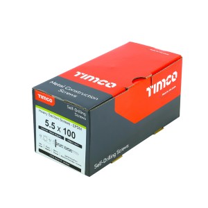 TIMCO Self-Drilling Heavy Section Screws Exterior Silver with EPDM Washer - 5.5 x 100