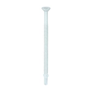 TIMCO Self-Drilling Wing-Tip Steel to Timber Light Section Exterior Silver Screws - 5.5 x 100