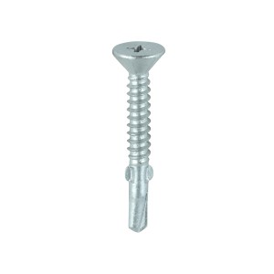 TIMCO Self-Drilling Wing-Tip Steel to Timber Light Section Exterior Silver Screws - 4.8 x 38