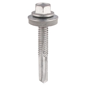 TIMCO Self-Drilling Heavy Section Screws Exterior Silver with EPDM Washer - 5.5 x 32