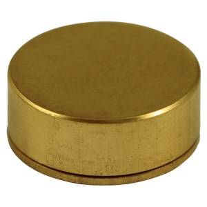 TIMCO Threaded Screw Caps Solid Brass Polished Brass - 12mm