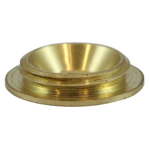 TIMCO Threaded Screw Caps Solid Brass Satin Brass - 12mm