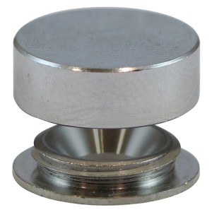 TIMCO Threaded Screw Caps Solid Brass Satin Chrome - 14mm