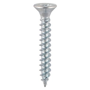 TIMCO Twin-Threaded Countersunk Silver Woodscrews - 10 x 11/2
