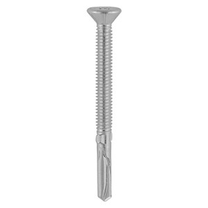 TIMCO Self-Drilling Wing-Tip Steel to Timber Heavy Section A2 Stainless Steel Bi-Metal Screws - 5.5 x 120