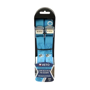 TIMCO Cam Buckle Tie Downs Standard Duty - 5m x 25mm