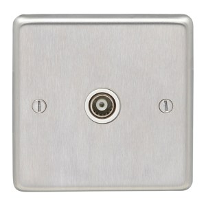 EUROLITE® Stainless steel Tv - Satin Stainless Steel (White)