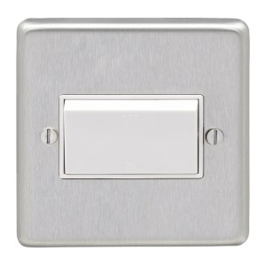 EUROLITE® Stainless steel Fan Switch - Satin Stainless Steel (White)