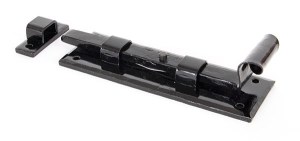FROM THE ANVILĀ® Black 6" Straight Door Bolt