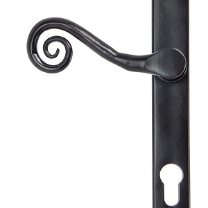 FROM THE ANVILĀ® Black Monkeytail Slimline Lever Espag. Lock Set - LH