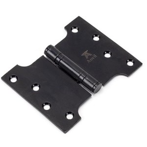 FROM THE ANVILĀ® Black 4" x 3" x 5" Parliament Hinge (pair) ss