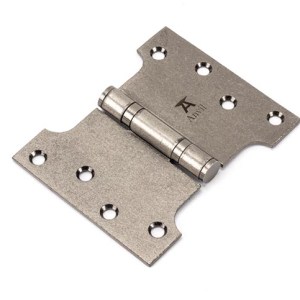 FROM THE ANVILĀ® Pewter 4" x 3" x 5" Parliament Hinge (pair) ss