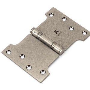FROM THE ANVILĀ® Pewter 4" x 4" x 6" Parliament Hinge (pair) ss