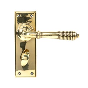 FROM THE ANVILĀ® Aged Brass Reeded Lever Bathroom Set