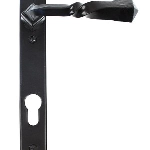 FROM THE ANVILĀ® Black Narrow Lever Espag. Lock Set