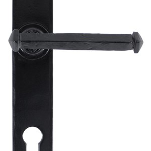 FROM THE ANVILĀ® Black Tudor Lever Espag. Lock Set