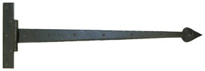 FROM THE ANVILĀ® Black 36" Barn Door T Hinge (pair)