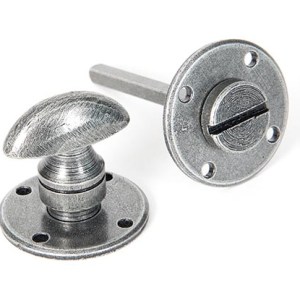 FROM THE ANVILĀ® Pewter Round Bathroom Thumbturn