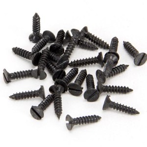FROM THE ANVILĀ® Black 4 x 1/2" Countersunk Screws (25)