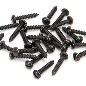 FROM THE ANVILĀ® Black 6 x 3/4" Round Head Screws (25)