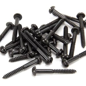 FROM THE ANVILĀ® Black 10 x 1 1/2" Round Head Screws (25)