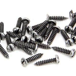 FROM THE ANVILĀ® Pewter 4 x 1/2" Round Head Screws (25)