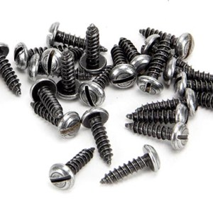 FROM THE ANVILĀ® Pewter 6 x 1/2" Round Head Screws (25)