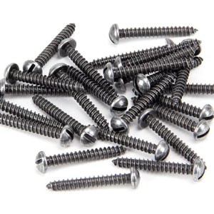FROM THE ANVILĀ® Pewter 6 x 1" Round Head Screws (25)